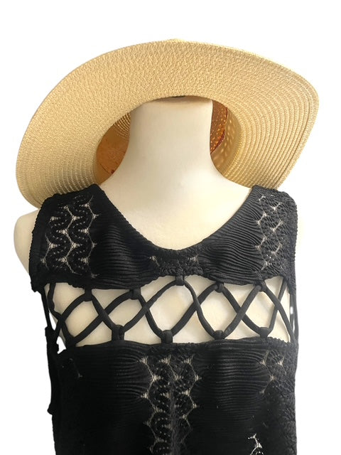 Black beach cover-up Never Worn