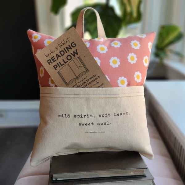 PILLOW READING PILLOW UNIQUE GIFT! ORIG PRICE $24.00