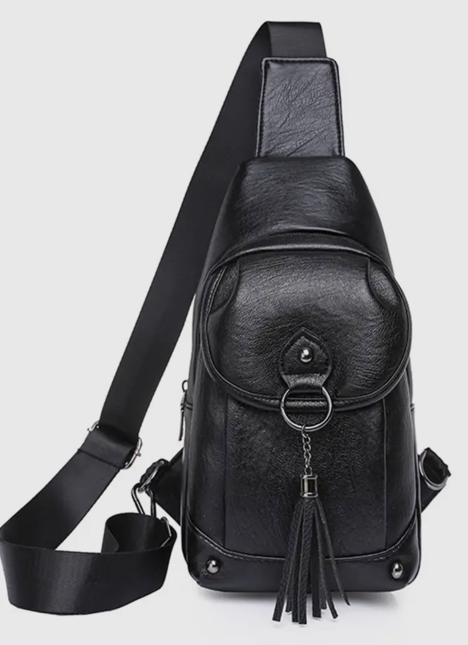 SLING VEGAN FRIENDLY BAGS:  BLACK, BROWN AND RED